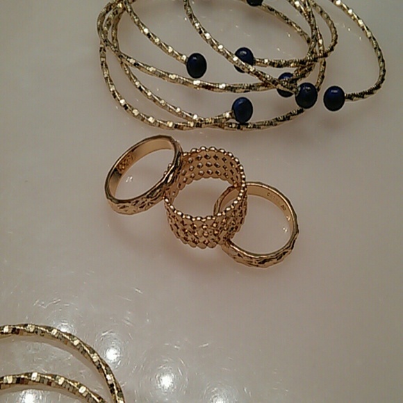 Stack Rings Gold over Bronze - Picture 1 of 5